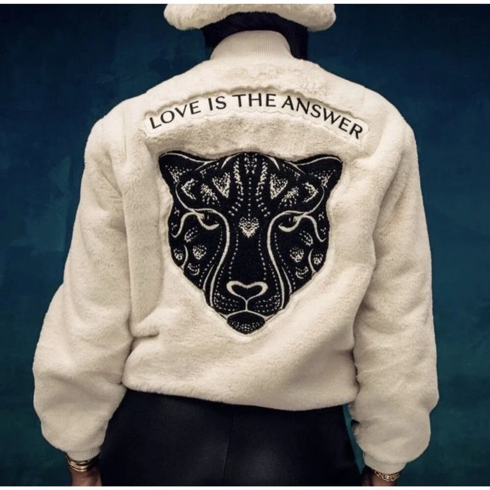Ciara Love Is The Answer Faux Fur Jacket Xs - Picture 6 of 7